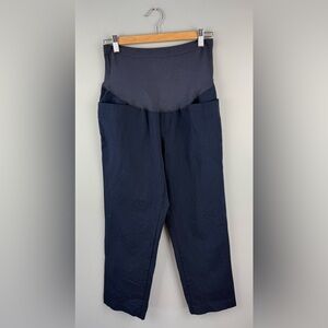 Old Navy Navy Blue Maternity Pixie Straight Pant